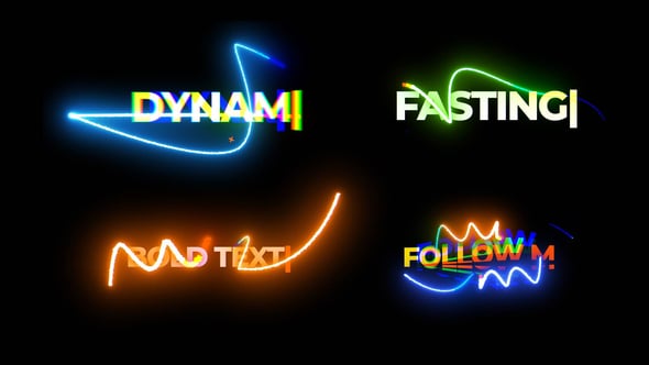 Videohive Neon Lower Thirds 58757605
