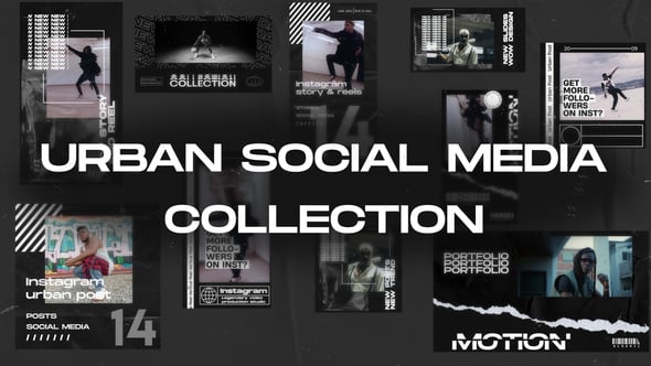 Videohive Urban Social Media Collection