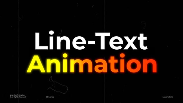 Videohive Line-Text Animation  AE