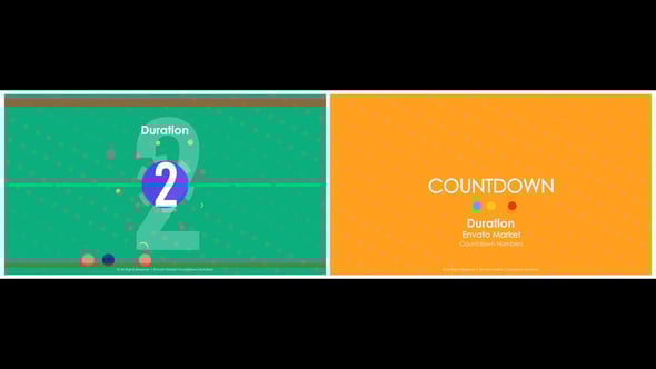 Videohive Countdown Animation – Colorful Timer & Number Intro
