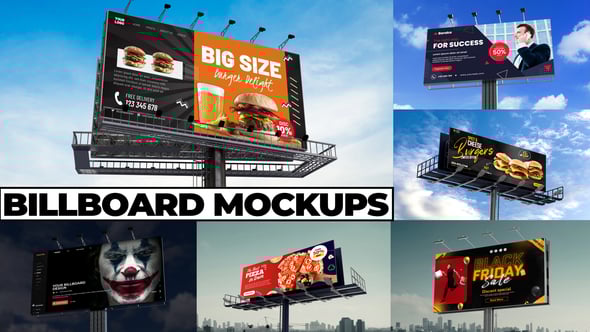 Videohive Billboard Mockup Pack | Changeable Background