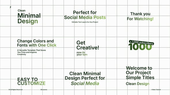 Videohive Typography Titles | After Effects 59997026