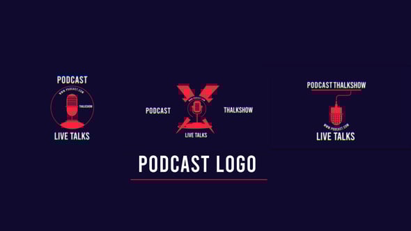 Videohive Podcast Logo 3 In 1