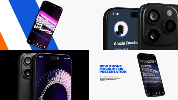 Videohive Phone Mockup | Dark Phone Mockup Animation Template!