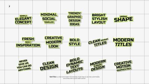 Videohive Bold Titles 1.0 | After Effects 59751900