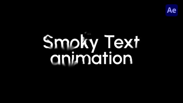 Videohive Smoky Text Animations