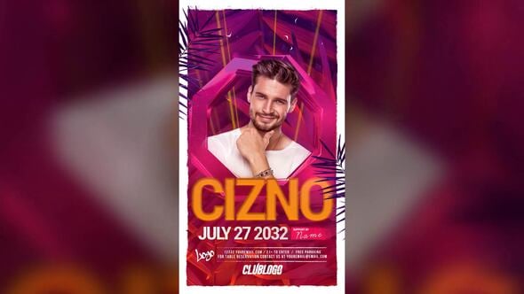 Videohive Animated Nightclub Flyer Template 59846512