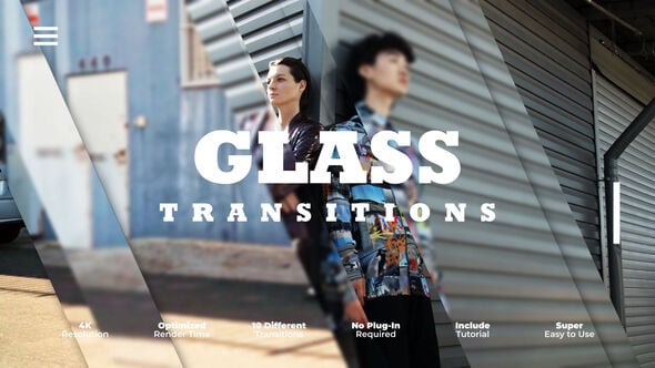 Videohive Glass Transitions 59684809