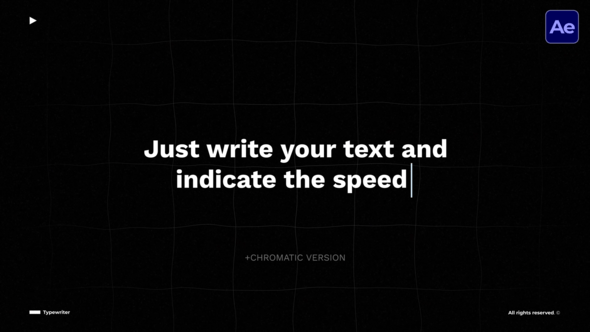 Videohive Typewriter  AE 59879918