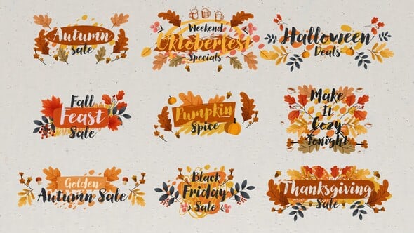 Videohive Autumn Titles 59697599