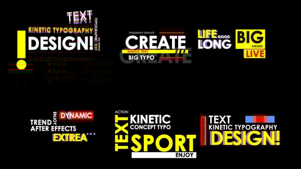 Videohive Dynamic Kinetic Typography | Text Intro Pack