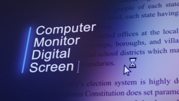 Videohive Computer Monitor Digital Screen