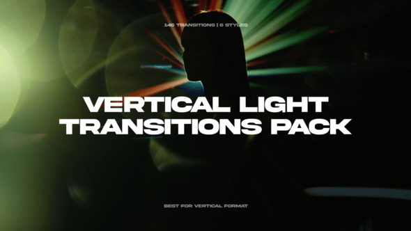 Videohive Vertical Light Transitions Pack