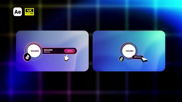 Videohive 3D TikTok Follow & Profile Banner