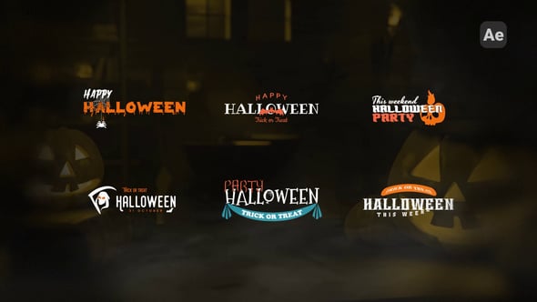 Videohive Halloween Typography Pack