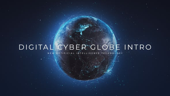Videohive Digital Cyber Globe Intro