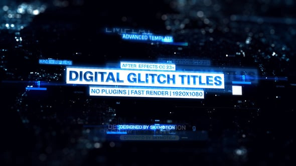 Videohive Digital Glitch Titles 59957670