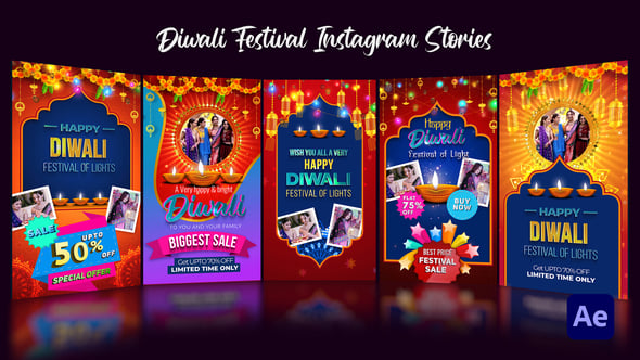 Videohive Diwali festival Stories