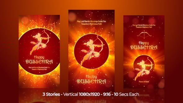 Videohive Dussehra Instagram Stories