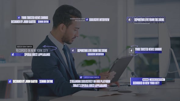 Videohive Name Tag Lower Third Labels