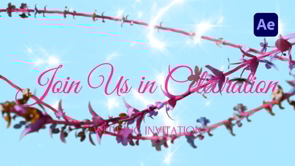 Videohive Elegant Floral Wedding Invite