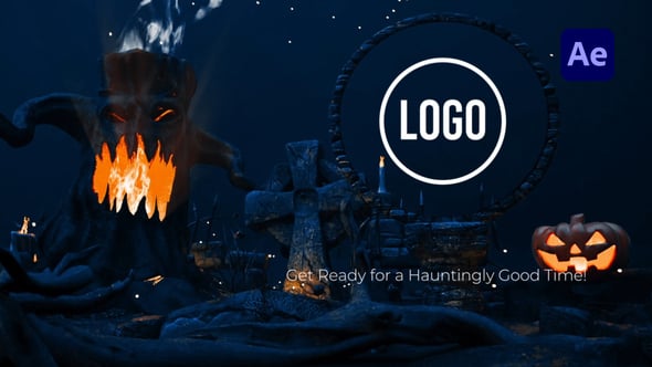 Videohive Halloween Night Logo Unveil