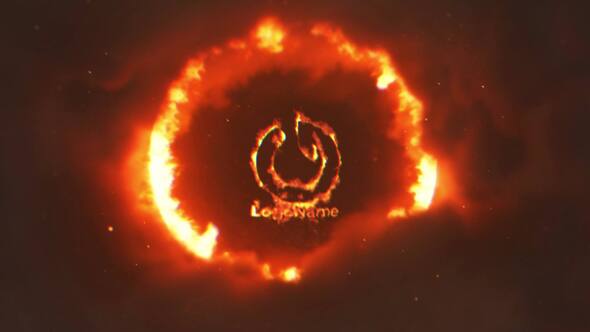 Videohive Fire Portal In Clouds Project