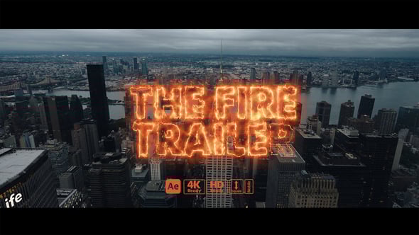Videohive Fire Trailer Titles