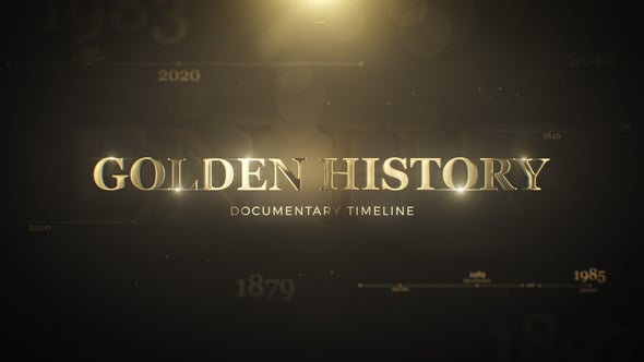 Videohive Golden History Documentary Timeline