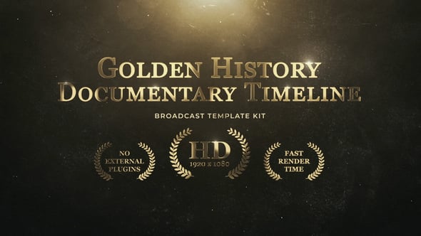 Videohive Golden History Documentary Timeline 49369028