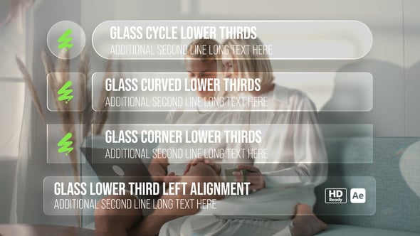 Videohive Glass Lower Thirds 59694665