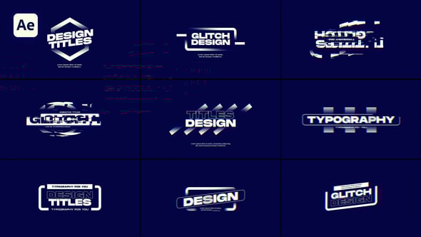 Videohive Glitch Titles 59312153