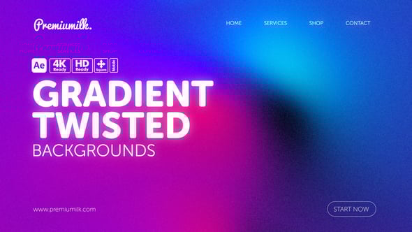 Videohive Gradient Twisted Backgrounds