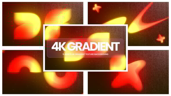 Videohive 4K Gradient Shapes After Effect