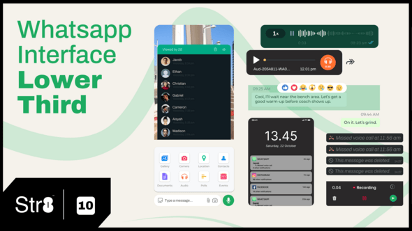 Videohive Whatsapp Interface Lower Third