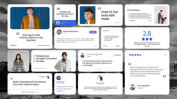 Videohive Rating & Reviews UI Widget