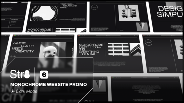 Videohive Monochrome Website Promo