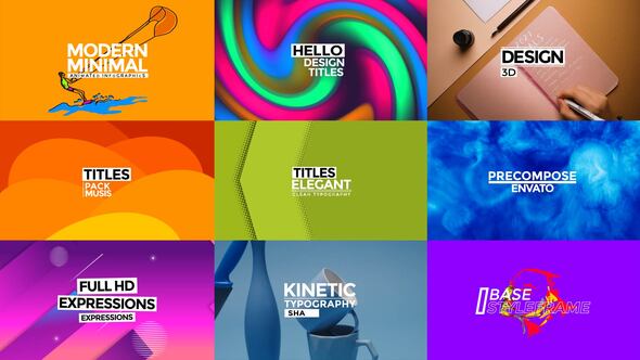 Videohive Modern Titles 2.0 | AE 58874130