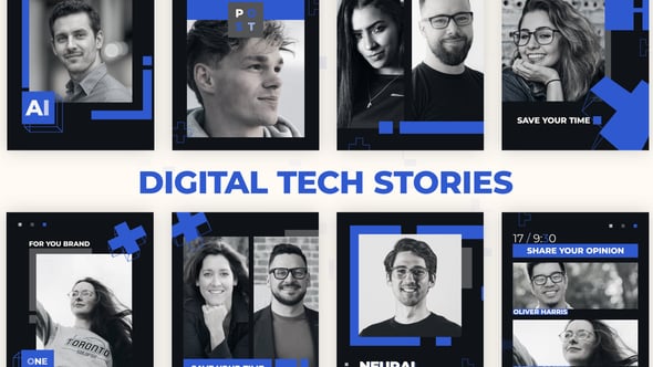 Videohive Digital Tech Stories