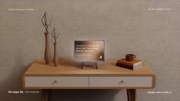 Videohive Tablet Screen Mockup 59797915