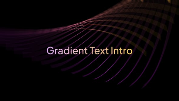 Videohive Gradient Text Intro