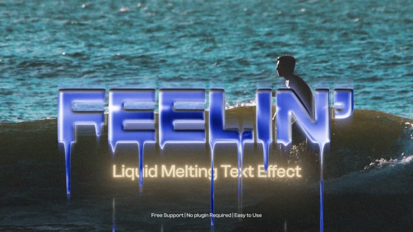 Videohive Liquid Melting Text
