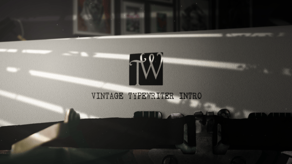 Videohive Production Company Vintage Typewriter Intro