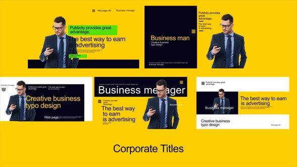 Videohive Corporate Titles Scene 59740787