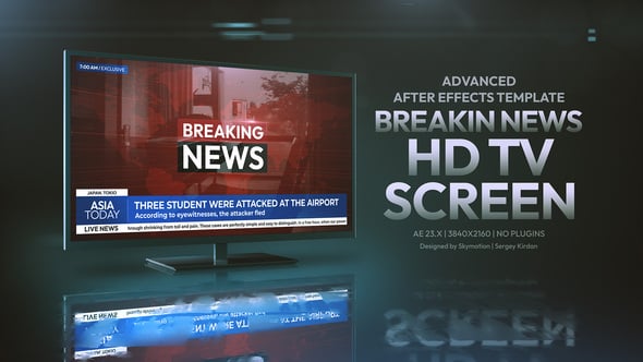 Videohive Breaking News HD TV Screen