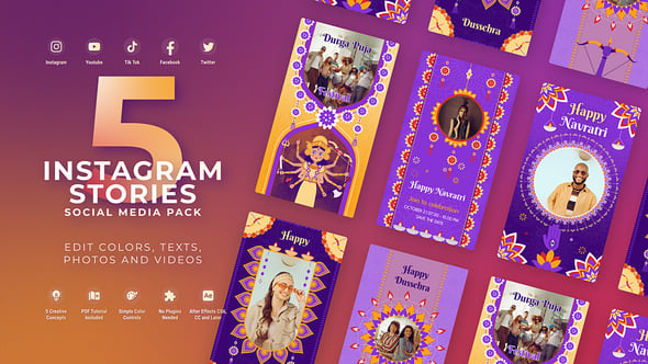 Videohive Navratri Dussehra Vertical