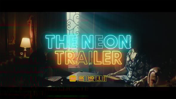 Videohive Neon Trailer Titles