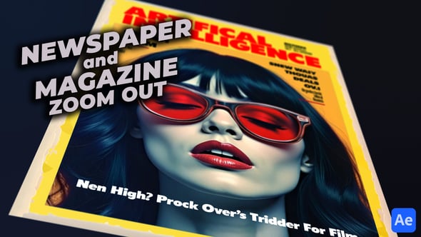 Videohive Newspaper Magazine Zoom Out