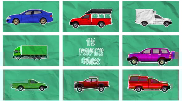 Videohive Unfold Cars Collection
