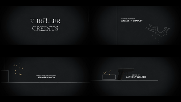Videohive Thriller Credits Project for After Effects